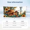 Cow Highland Theme Beach Towel Personalized Custom Name & Text Soft Quick Dry Beach Towel for Swimming Travel