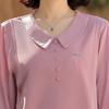 2025 Spring Long Sleeve T-shirt for 50-Year-Old Women's Fashion