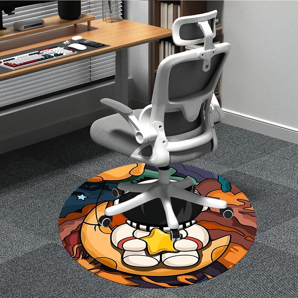 

1pc Space Explorer Starry Night Office Round Area Rug, Under Office Chairs Bedroom Living Room Home Decor, Room Deco 80cm