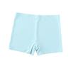 Ice Silk Seamless Mid-Waist Boyleg Underwear: Breathable Cotton Crotch, Plus Size, Women's Anti-Exposure Safety Shorts