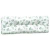 2 Piece Pallet Cushions with Leaf Pattern Fabric