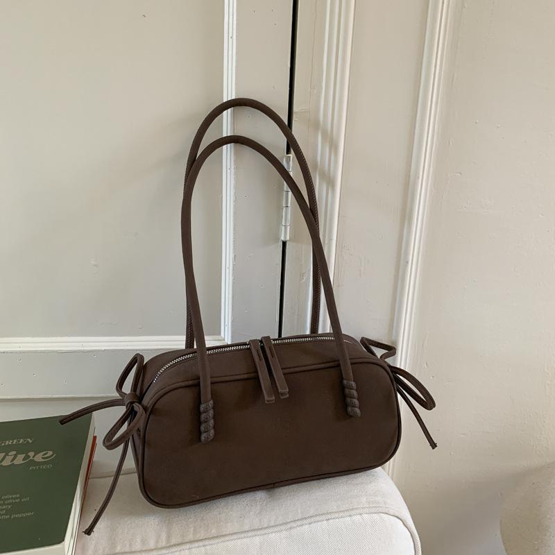 

Pillow bag single shoulder matte versatile large-capacity bag women s autumn and winter armpit bag new commute кофейный