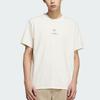 Adidas Originals Logo Fashion Round Neck Loose Short Sleeve T-Shirt Men Tops Off-White KC1429