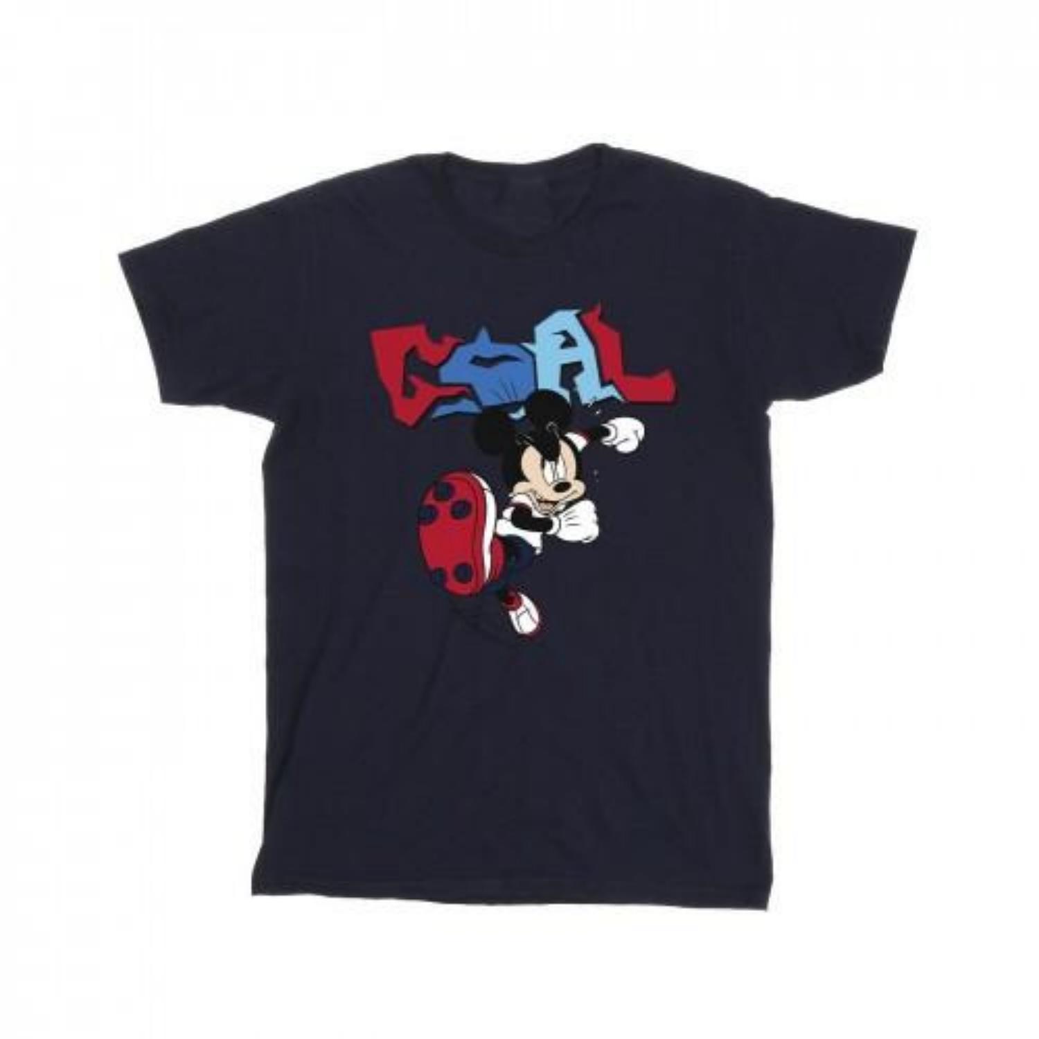 Disney Mens Mickey Mouse Goal Striker Pose T-Shirt XXXXL
