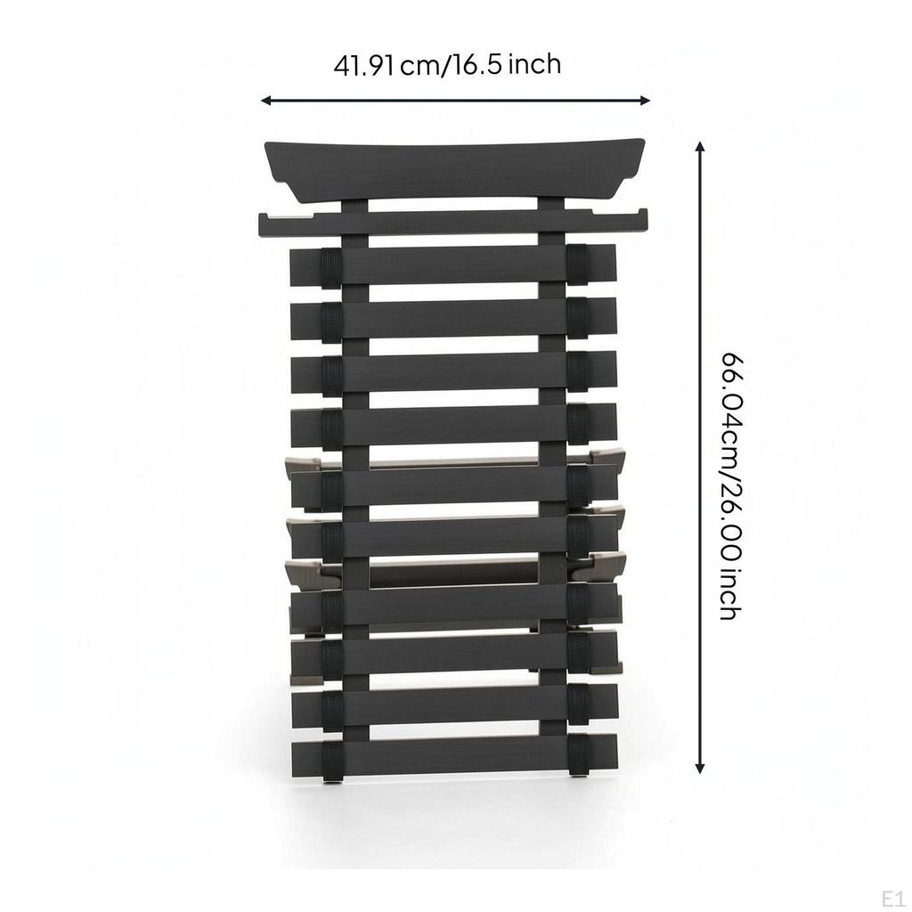Combat Arts Belt Display Rack with Medal Hanger Sturdy for Karate Students