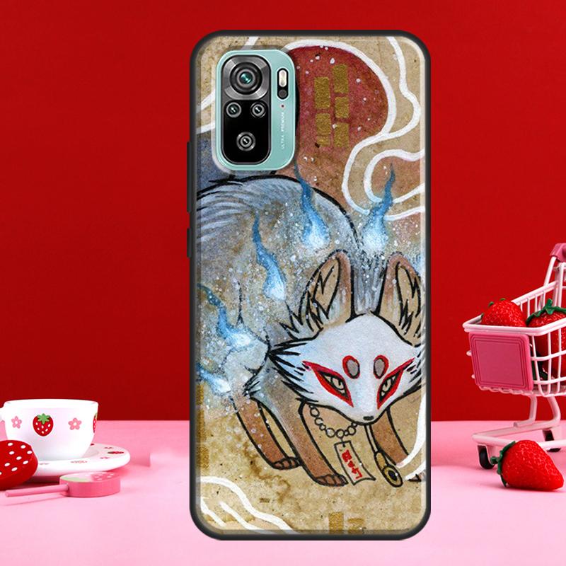 

Чехол Fox в японском стиле для Redmi Note 10 Pro, чехол для Redmi Note 11 Pro, Note 8, 9 Pro, 9S, 10S, 11S, 9C, 9A, 9T Redmi Note 11 Pro
