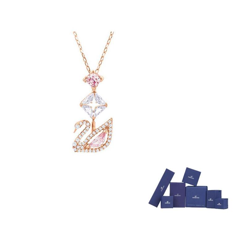 Swarovski Necklaces Womens Pink F-Brand Original