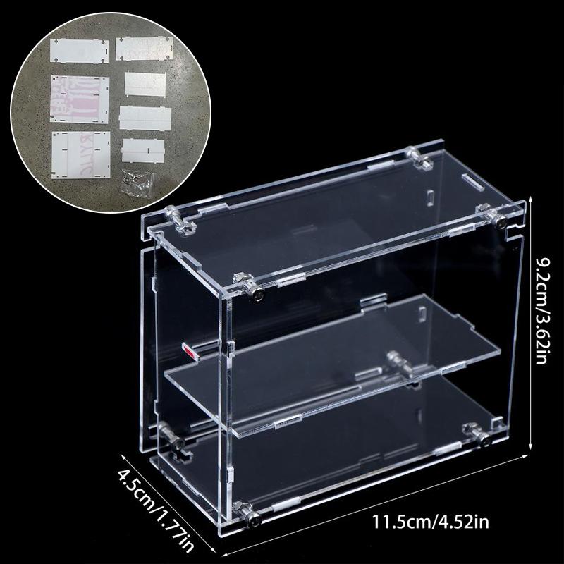 1/64 Model Cars Acrylic Display Case Fit For Assembled Dust Proof Box Cabinet Toy Vehicles