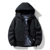 New Outdoor Windproof and Warm Thickened Hooded Winter Clothing Solid Color Tooling Jacket Down Jacket