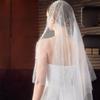 130cm Pearls Tulle Bridal Veil Vintage Waist Length Drop Veil Long Wedding Veil  Wedding Dress