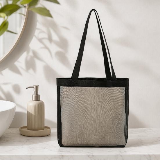Storage Bag, Large Capacity Foldable Washable Outdoor Tote, Portable Toiletry Cosmetic Bag Carrying Case for Beach Pool Camping