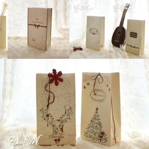 Holiday Cookies Present Kraft Paper Bag Luxury Wedding Bags Wedding Candy Gift Baging Party Random Designs Vintage Style Papers