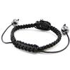 Les Trésors De Lily [J1718] - Czarna designerska bransoletka „Skull” Shambhala