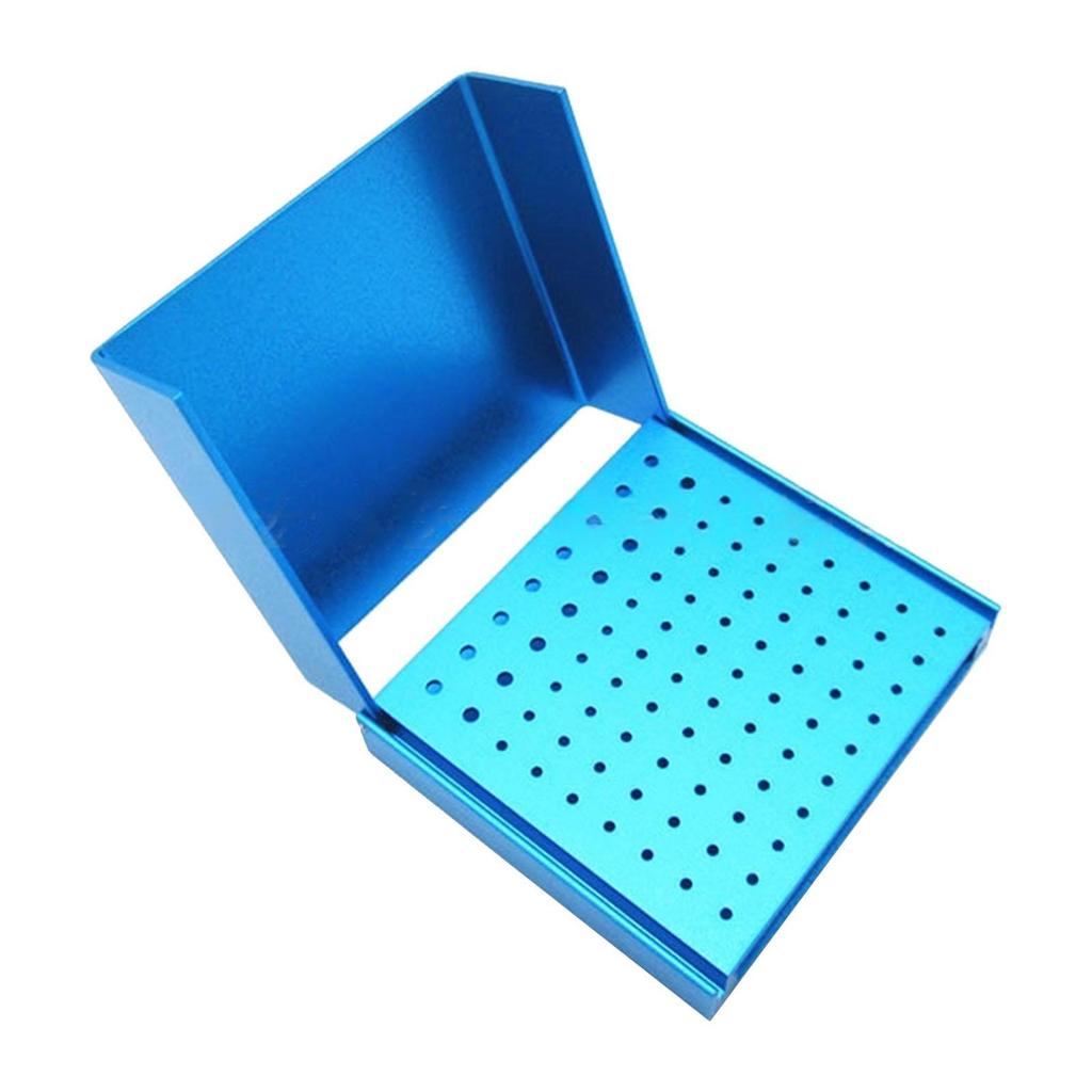 86 Holes Burs Holder with Open Flip Cover Reusable Necessary Tool Portable Professional Supplies Opening Box Case Burs Block