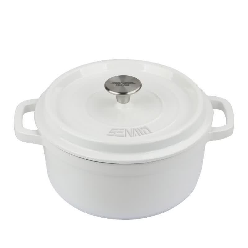 Shenmo White Lover Enamel Multifunction Pot