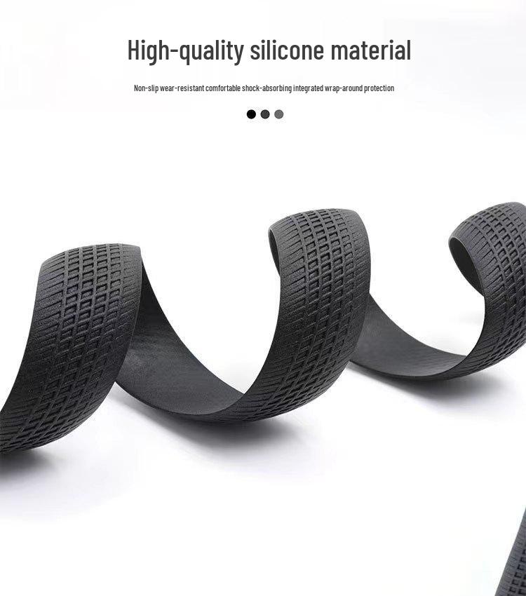 Comfort Grip Non-Slip Road Bike Handlebar Tape with Silicone Straps - Wear-Resistant Protection for Off-Road Drop Bars