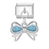 Zircon Colorful Crystal Butterfly Heart Flower Pendant Italian Charm Link Fit 9mm Bracelet Stainless Steel Women DIY Making Gift