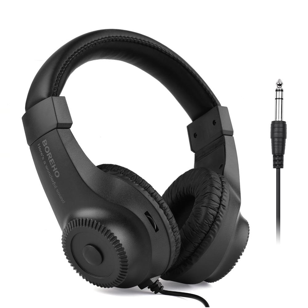 50mm Driver Wired Headphones Adjustable Electric Piano Earphone  Electric Guitar