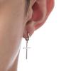 Hip Hop Punk Cross Stud Earrings Personality Trendy Jewelry For Men And Women