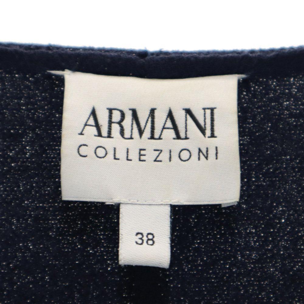 ARMANI COLLEZIONI Long sleeve wool No color coat 38 Navy Women Used