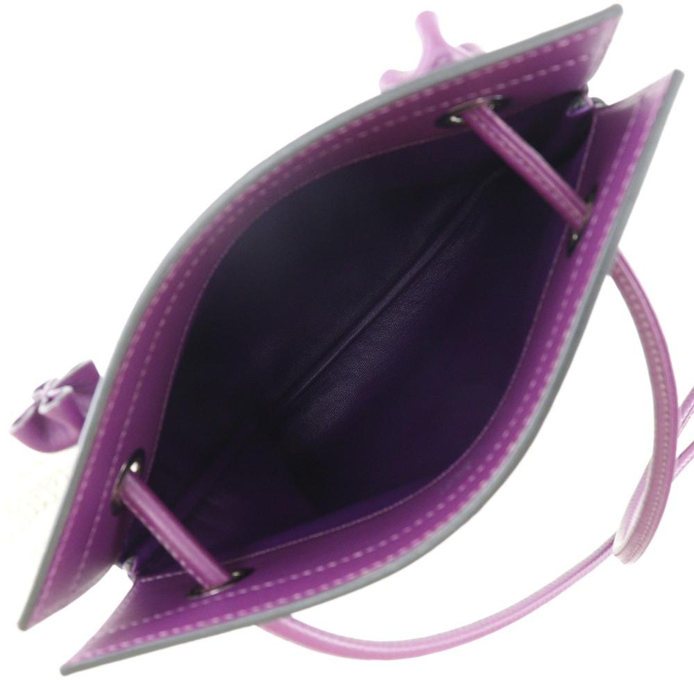 HERMES Aline Mini Shoulder Bag purple/SilverHardware Vaux Swift Women Used