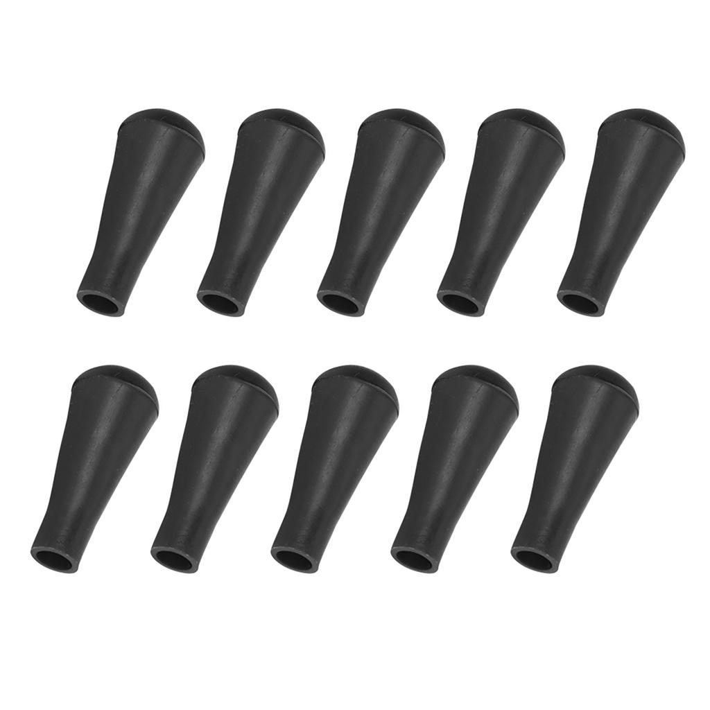 10PCS Rubber Arrowhead Archery Replacement Broadhead for Sports Shooting PracticeBlack 8mm