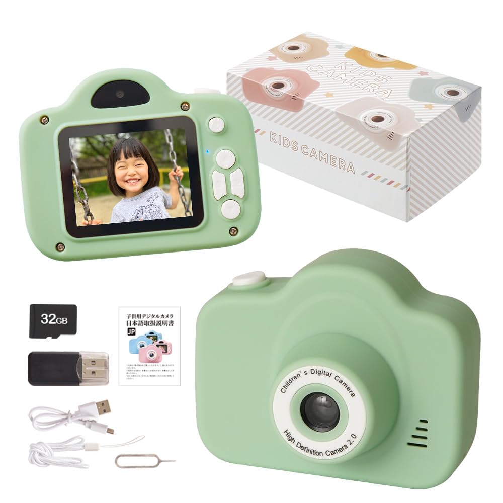 

Ange Smile Многофункциональная детская камера 20MP Видео 1080p Игровая функция Игрушечная камера Карта памяти и руководство по эксплуатации Детская камера Видеосъемка Фото
