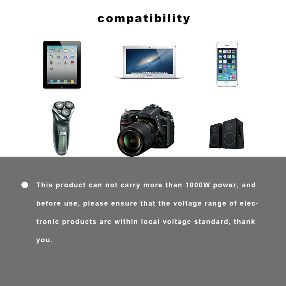 Multifunctional Universal World Travel Power Adapter Dual USB Port Wall Charger Conversion Socket