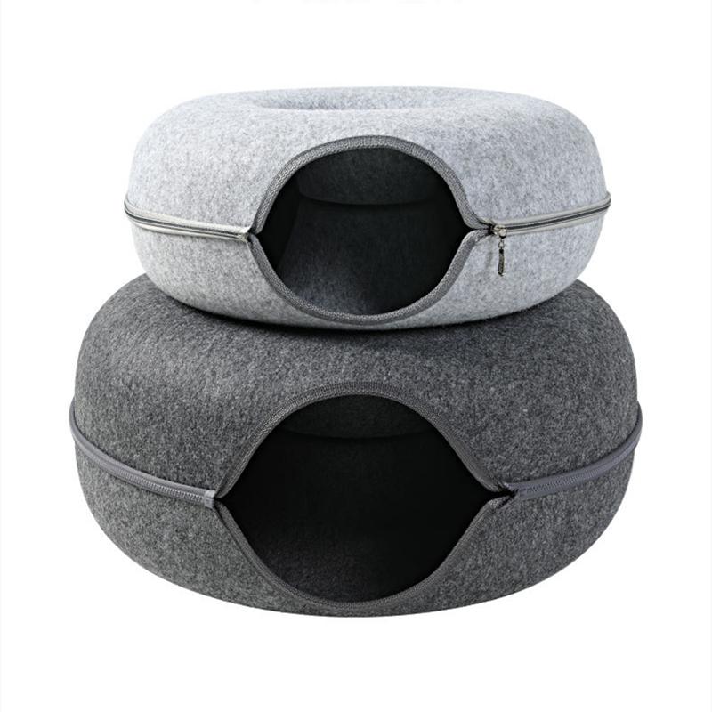 Cats Tunnel Interactive Play Toy Cat bed Dual Use Indoor Toys Kitten Exercising Products Pet Cat Training Toy