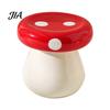 Mushroom Toothpick Box Ceramic Holder, Cotton Swabs Dental Floss Container, Shape Storage for Home and Kitchen Countertop Desktop