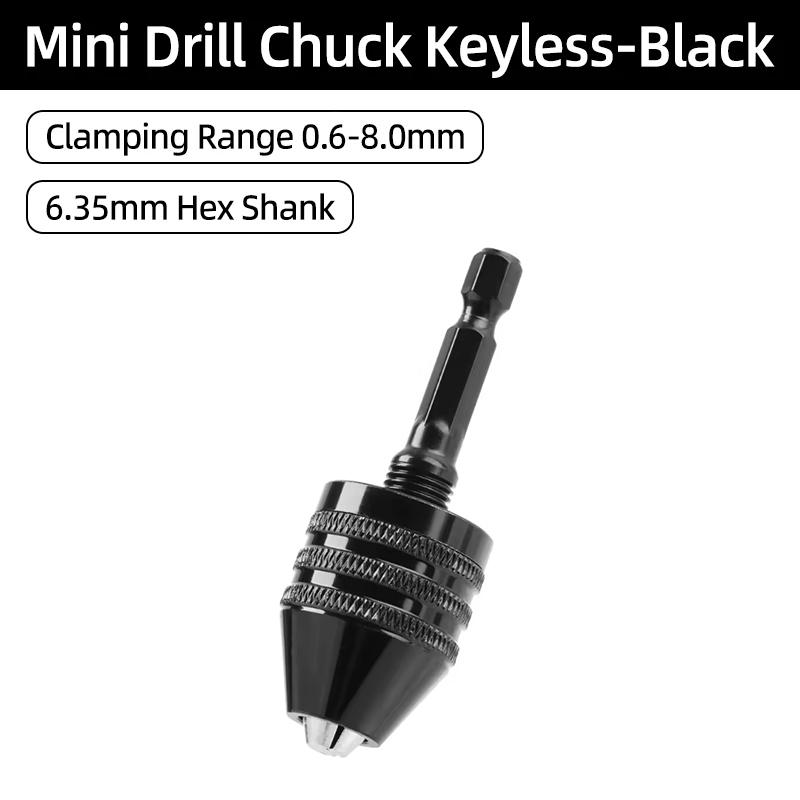 1PC Quick Change Keyless Drill Bit Chuck Hex Shank Adapter Converter Tool Three-Jaw Chuck Electric Grinder Drill Chuck
