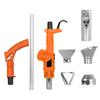 3-in-1 Elektrischer Unkrautbrenner-Stab mit Ergonomischem Griff 1500W Hohe Leistung Temperatur Einstellbar Garten Elektrischer Unkrautbrenner mit Düsen-Set