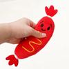1Pcs New Grinding Teeth Dog Sound Toy Squeaky Bite-resistant Hot Dog Chewing Toy Interactive Embroidered Puppy Chew Toy