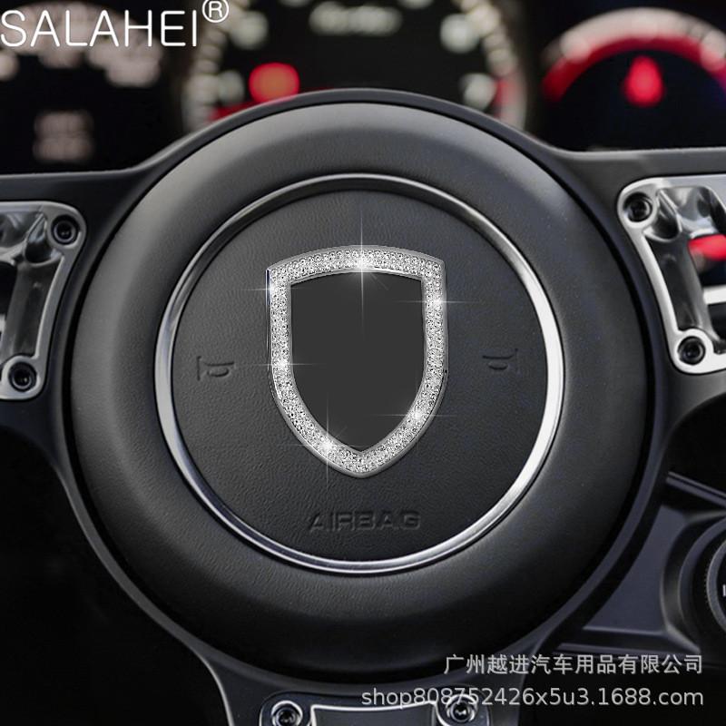 

Автомобильный Стайлинг, руль, алмазный сплав, инкрустация со стразами, украшение в виде круга, наклейка, чехол для Porsche 911 Macan Panamera 1