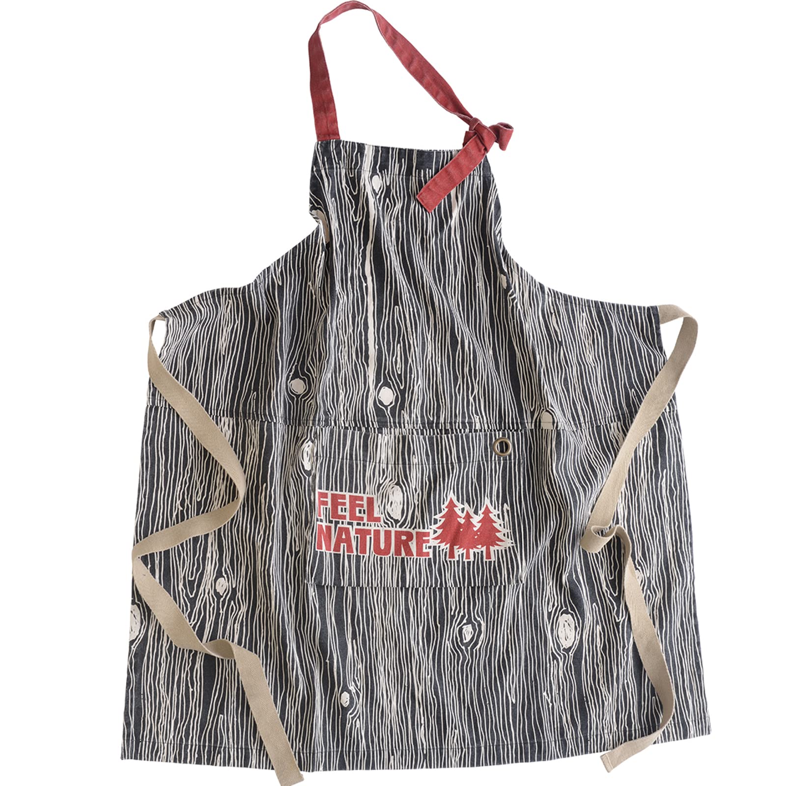 

And Packable Length Feel 72327 Apron, Unisex, Adult, 80cm, Nature, Black,