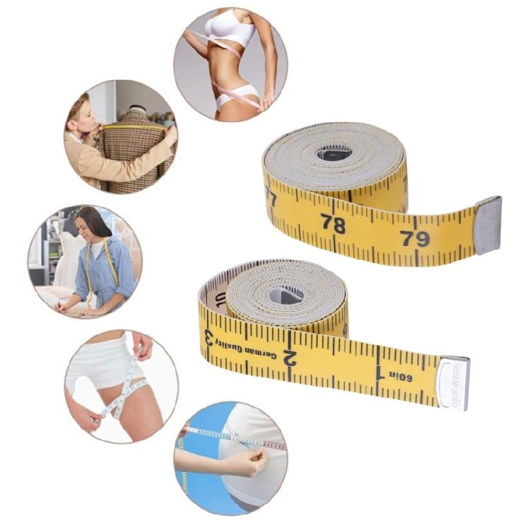 60"/150cm Soft BodyFitness Measuring Ruler Sewings Cloth Tailor Tape Measure