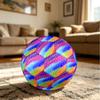 1 st Polka Dot Regenboog Maat 5 Voetbal Professioneel Wedstrijd Training Voetbal Binnen & Buiten Sportbal Lichtgewicht Duurzaam m6522