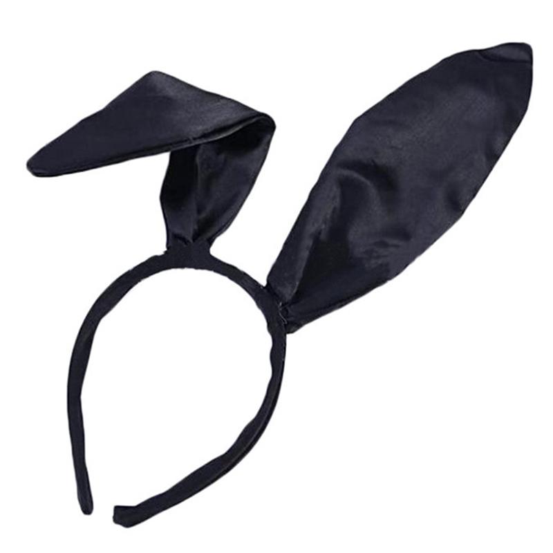 Easter Bunny Ear Headband Adult Satin Hair Hoop Rabbit Ear Bunny Masquerade Headband Hair Accessories