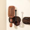 Vintage Wooden Hair Loop Hook Comb Storage Rack - No Punching Wall Headband Storage for Bathroom Household Hair Accessories