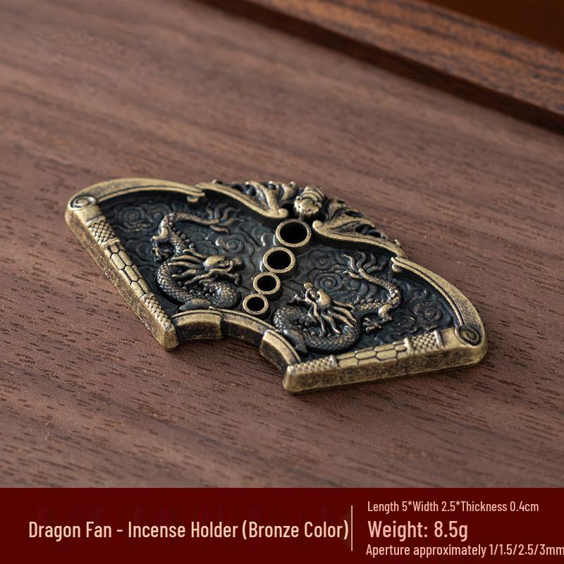 Kodo Multi-Hole Gourd & Water Drop Incense Holders: Turtle, Zen Lotus, Dragon Soaring Designs