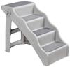Amazon Basics Folding Pet Steps/Stairs, Gray, 60.7 X 40.9 X 50.2 Cm