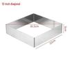 Stainless Steel Square Cake & Mousse Ring, 5cm High, DIY Tiramisu Mold