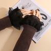 Multilayer Ruffle False Sleeve Cuffs White Black Wrist Cuff New Sweater Cuffs