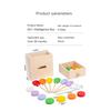 Baby Wooden Montessori Sensory Toys Permanence Objects Target Coin Box Color Ball Sorting Games Fine Motor Skill Education Toys