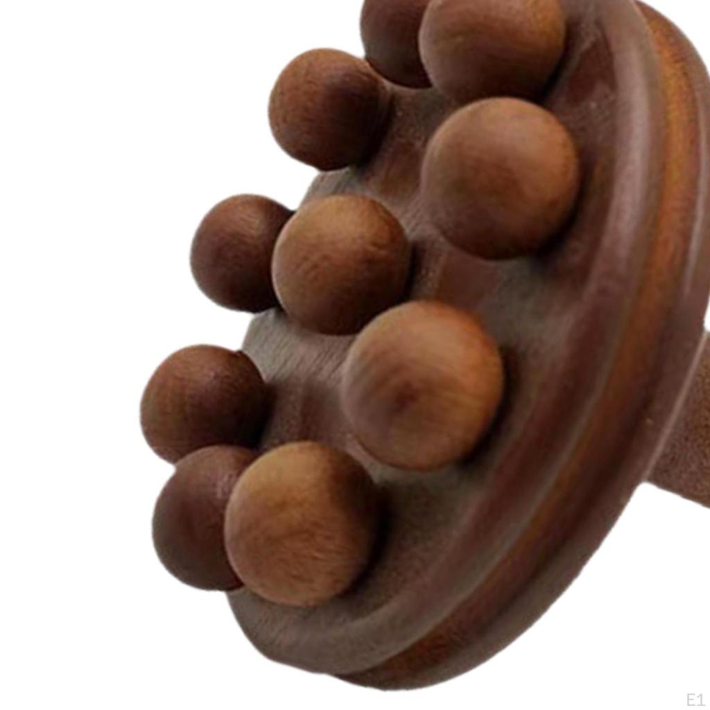 Mushroom Shape Massage Tool Meridian Brush 10 Heads Multipurpose Total Body Massager