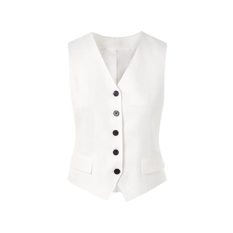 Langzi Elegant V-Neck Sleeveless Vest Top 2XL
