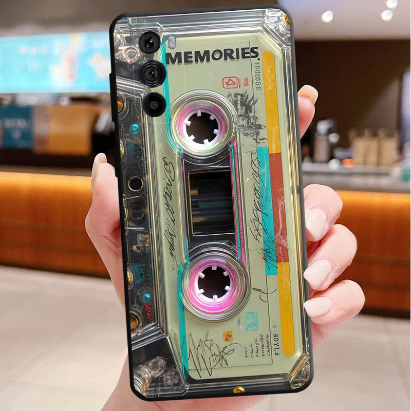 Retro Cassette Tape Phone Case For Motorola Edge 60 50 40 Pro 60 50 40 30 Ultra Neo Fusion Moto G Play G Stylus G Carcasas