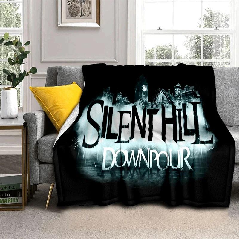 3D Silent Hill HD Horror Movie Game Blanket,Soft Throw Blanket for Home Bedroom Bed Sofa Picnic Travel Office Cover Blanket Kids