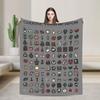 The Binding of Isaac Characters Blankets Flannel Funny Warm Throw Blanket for Bedroom Autumn/Winter Travel