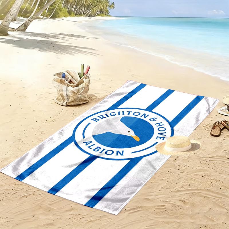 Brighton Print Beach Towel, Large Soft Quick Dry Towel for Beach Camping Swimming